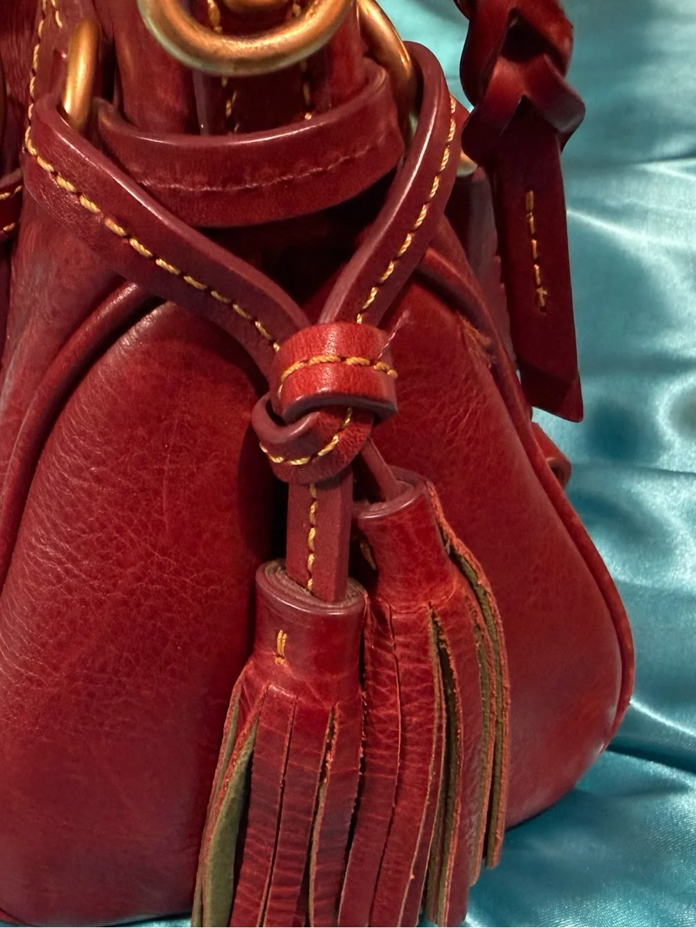 Dooney & Bourke Florentine Micro Satchel in Bordeaux